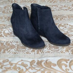 Navy Suede wedges. Brand new